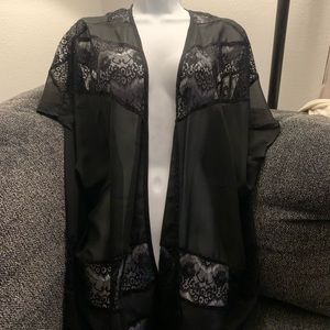 Socialite XS black lace cardigan. Loose fit